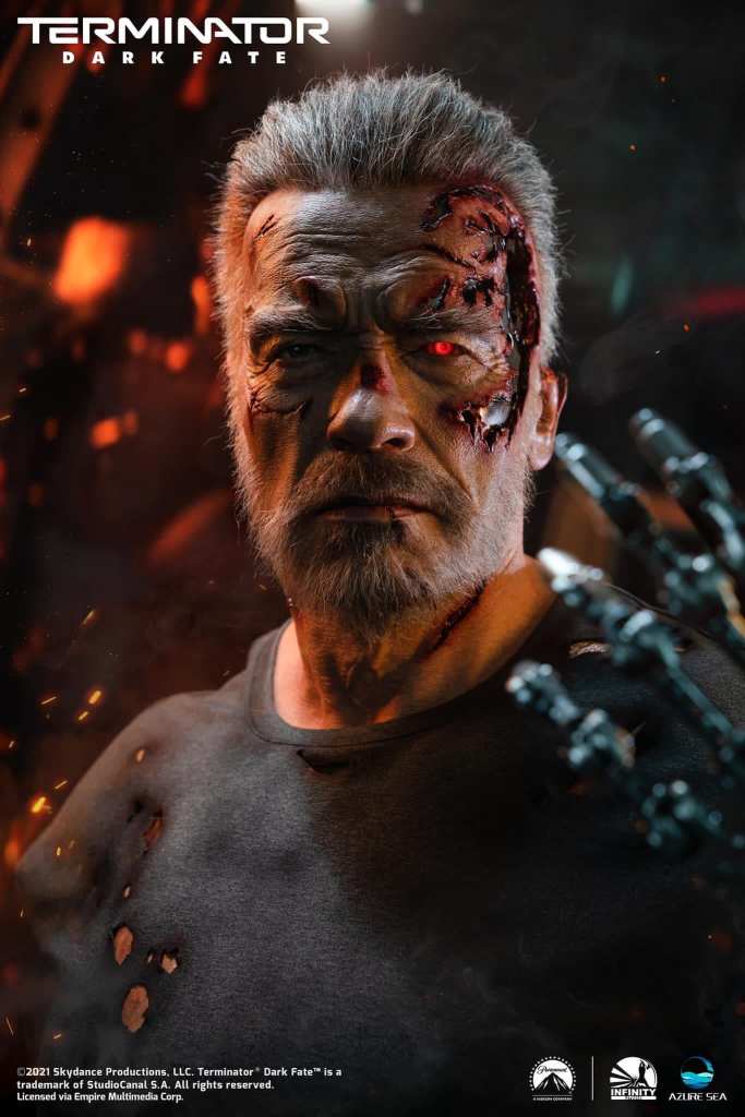 Terminator: Dark Fate - Carl Aged T-800 1/1 Bust Statue by Infinity Studio and AzureSea Studio